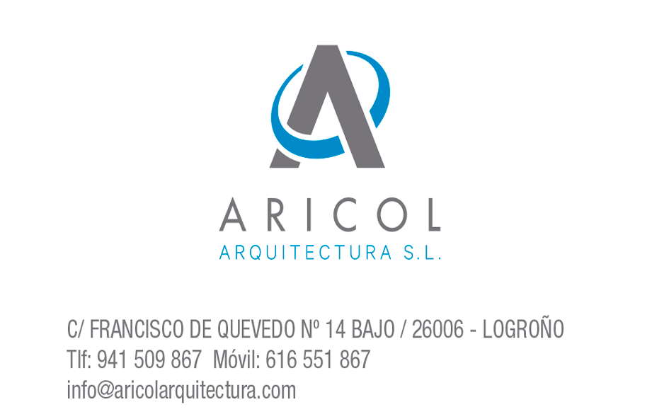 Imagen tarjeta visita frontal Aricol Arquitectura S.L.
